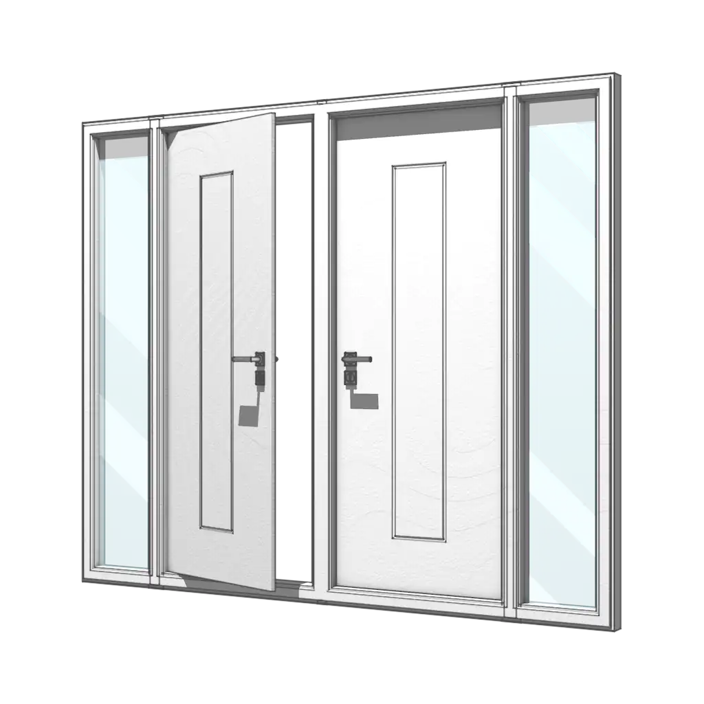Double Door with Double Sidelit