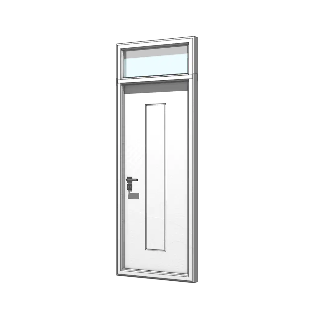 Single Door with Rectangle Transom